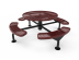 Round Nexus Pedestal Table with Diamond Pattern